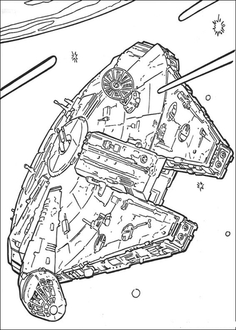 Millennium Falcon Coloring page