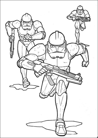 Star Wars clone troopers  Coloring page