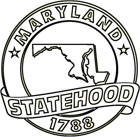 State Of Maryland  Coloring page