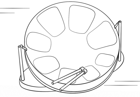 Steel Drum Coloring page