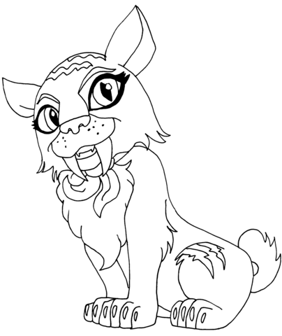 Stripe Pet Secret Coloring page