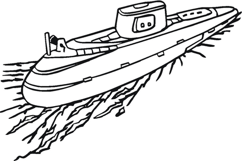 Submarine  Coloring page