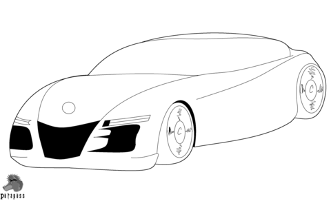 Super Car Coloring page