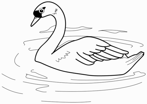 Swan Coloring page