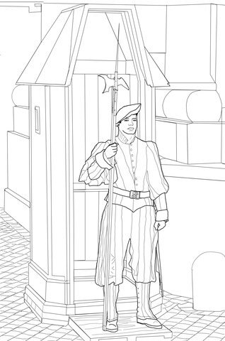 Swiss Guard Coloring page