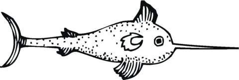 Swordfish 6 Coloring page