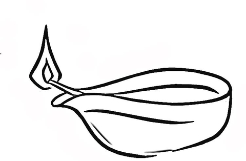 Symbol of Diwali  Coloring page