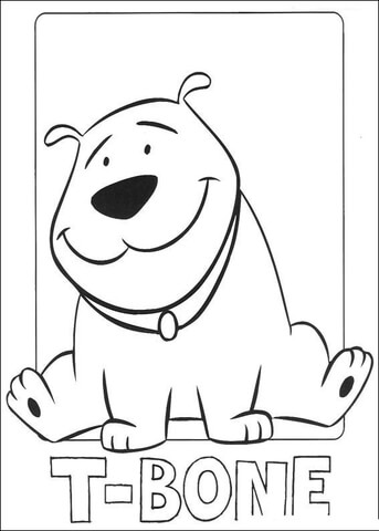 T Bone  Coloring page