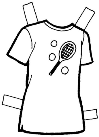 T-Shirt  Coloring page