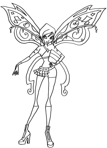 Tecna Believix Coloring page