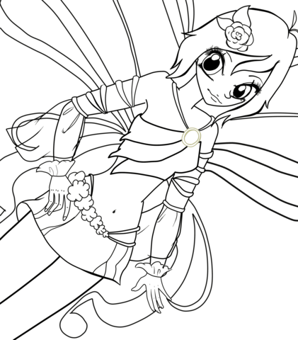 Tecna Sophix Coloring page