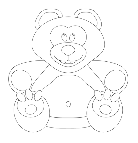 Teddy Bear Coloring page