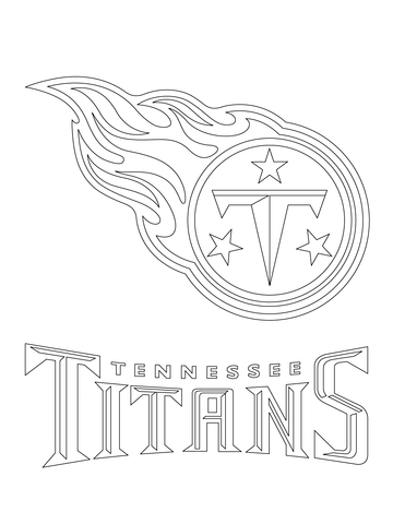 Tennessee Titans Logo  Coloring page