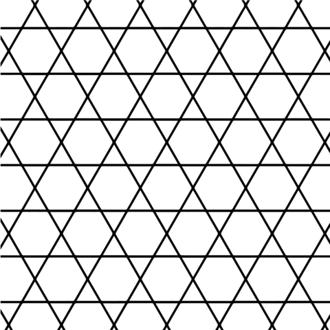 Tessellation with Hexagon and Triangles Coloring page