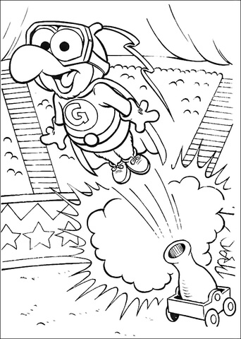 Super Gonzo Coloring page