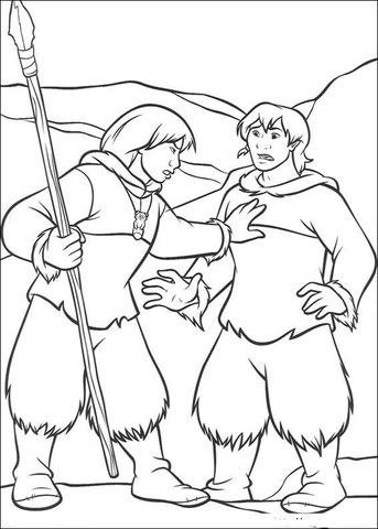 Kenai and Denahi Coloring page