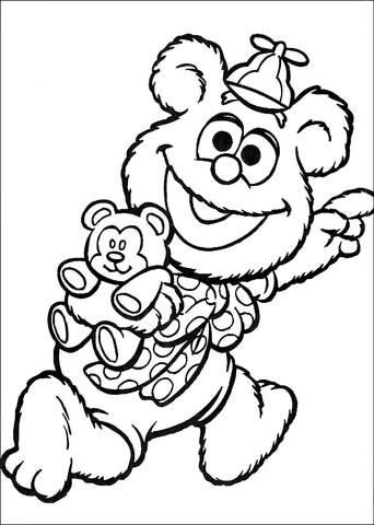 Baby Fozzie Coloring page