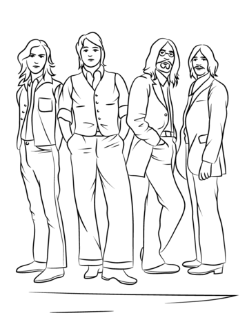 The Beatles Coloring page