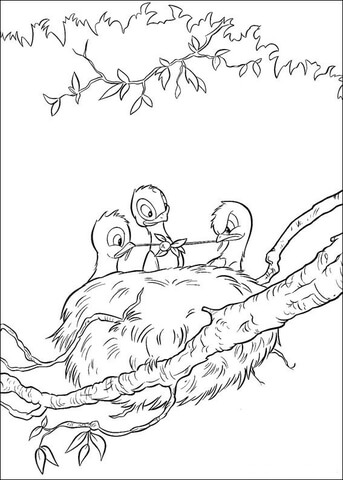 The nestling Coloring page