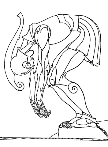 The Bronze Man Talos Coloring page