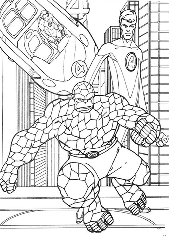 The Fantastic Four  Coloring page