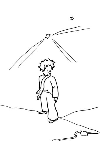 The Little Prince on Earth Coloring page