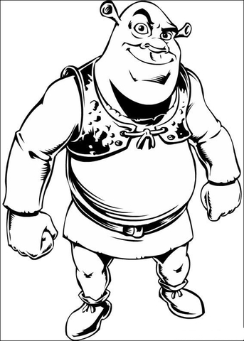 Shrek Ogre  Coloring page