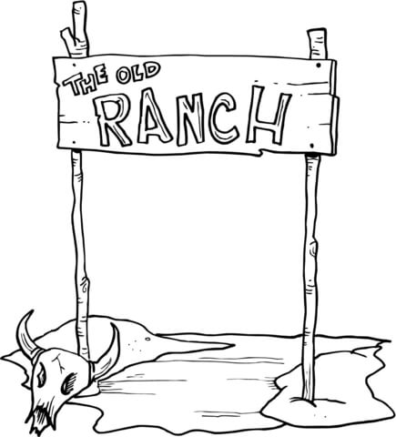 The Old Ranch Coloring page