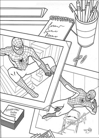 Pictures Of Spider-man Coloring page