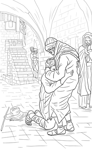 The Return of the Prodigal Son Coloring page