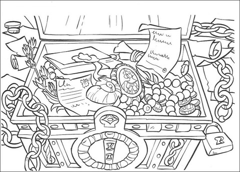 The Treasure  Coloring page