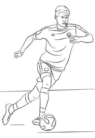 Thomas Muller Coloring page