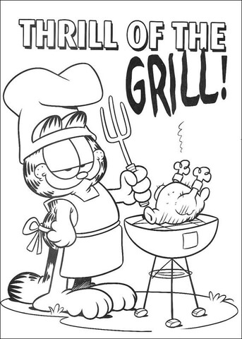 Thrill Of The Grill! Coloring page