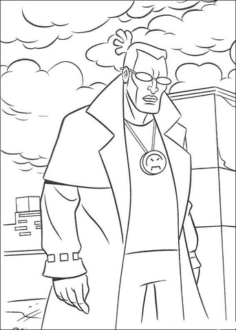 The boss Coloring page