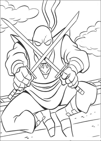 Foot Clan Coloring page