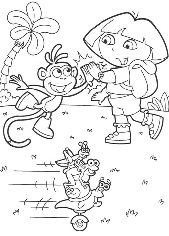 High Five! Coloring page