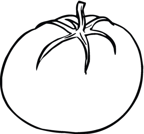 Tomato 4 Coloring page