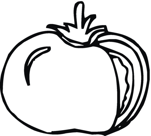 Tomato 5 Coloring page