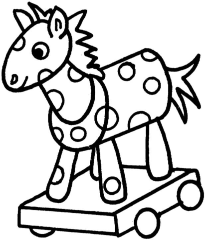 Toy Horse  Coloring page