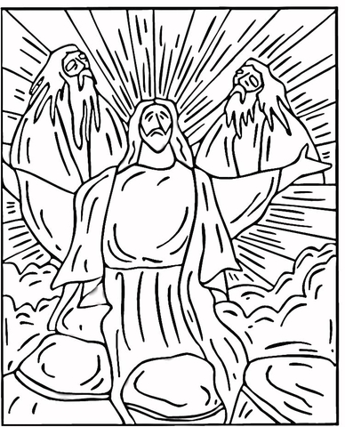 Transfiguration Coloring page