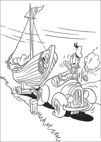 Trip To The Sea  Coloring page