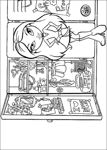 Bratz's Refrigerator Coloring page