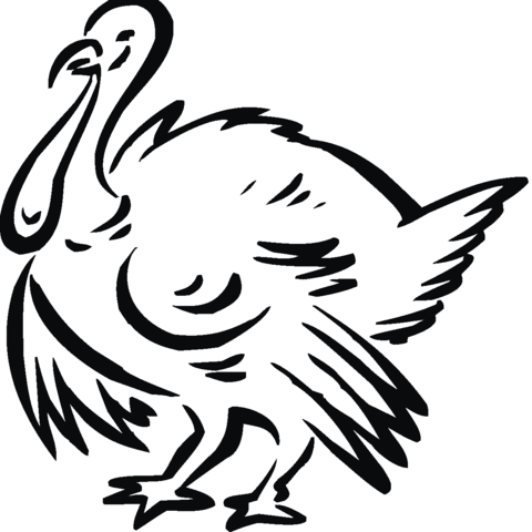 Turkey 12 Coloring page