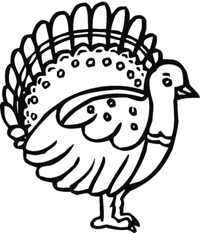 Turkey 19 Coloring page