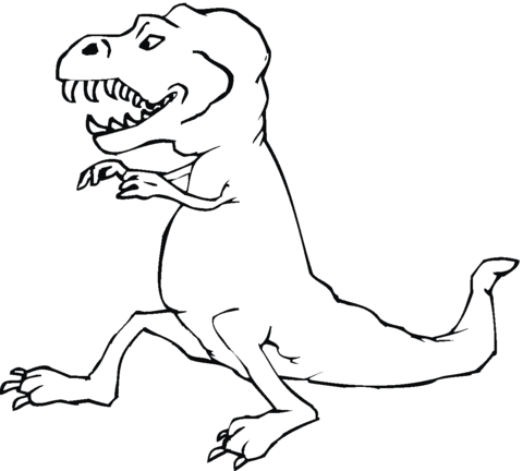 Tyrannosaurus 5 Coloring page