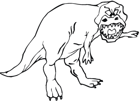 Tyrannosaurus 9 Coloring page