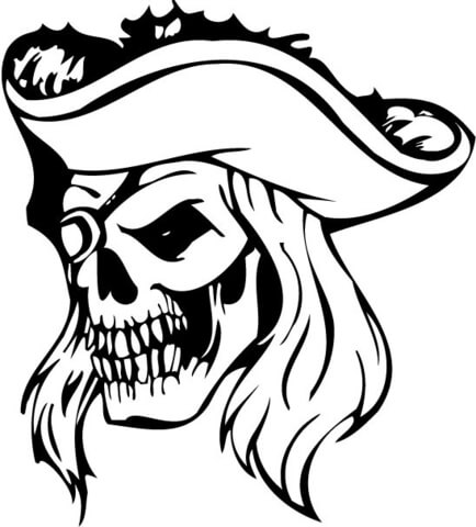 Undead Pirate Coloring page