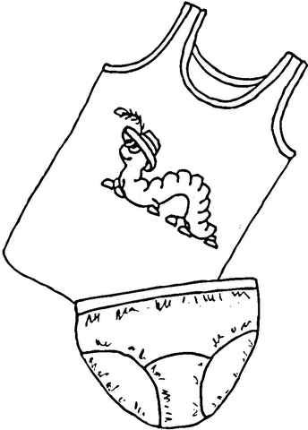 Underwear for Kids Coloring page