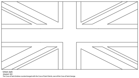 Union Jack Coloring page