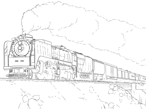 Union Pacific Train Coloring page